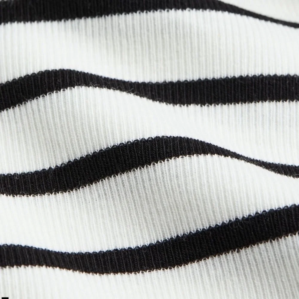 H&M Striped Ribbed Off-Shoulder Top - Picture 2 of 4